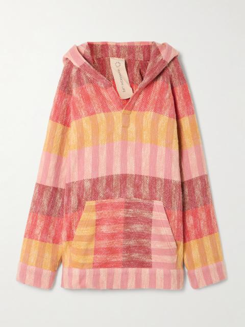 Striped Cotton Hoodie