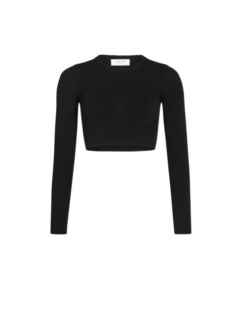 Rib Knit Cropped Top