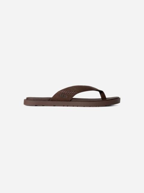 ® Men's Seaside II Flip Leather/Suede Sandals in L®age