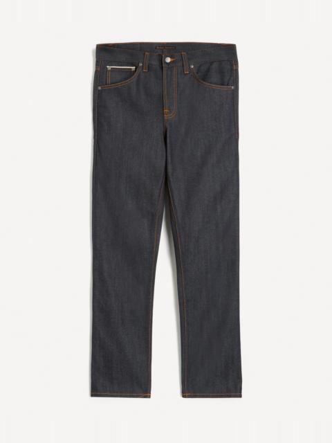 Gritty Jackson Straight-Leg Jeans in Dry Dusk Selvage