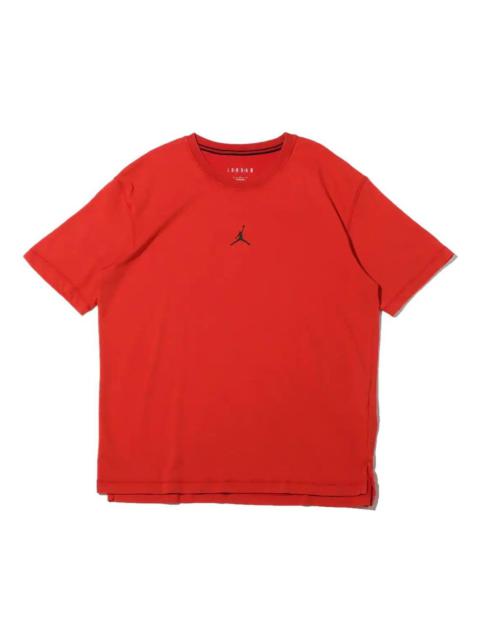 Men's Air Jordan Dri-FIT Logo Quick Dry Sports Short Sleeve Red T-Shirt DH8922-687