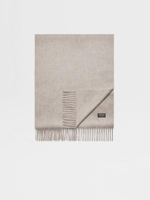 BEIGE OASI CASHMERE SCARF