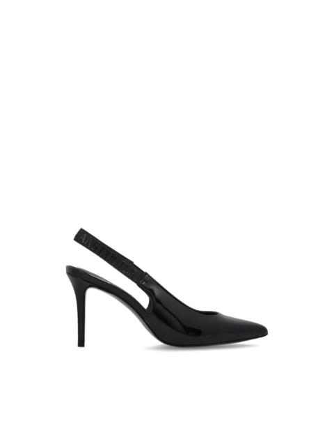 slingback pointed-toe pumps