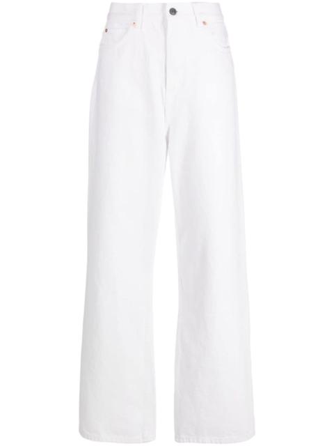 low-rise straight-leg jeans