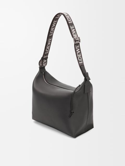 Cubi Crossbody bag in supple smooth calfskin and jacquard