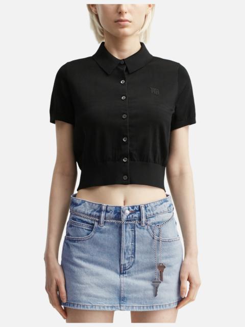 LOGO EMBROIDERED CARDIGAN