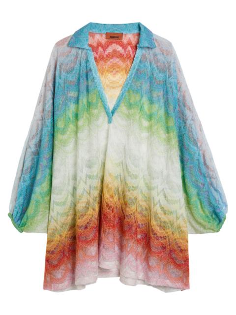 Missoni Patterned Metallic-knit Cover-up