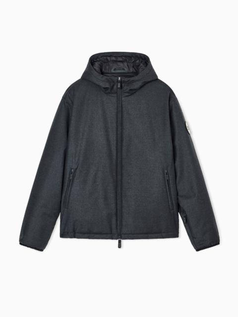 GIORGIO ARMANI NEVE WATER-REPELLENT VIRGIN-WOOL HOODED SKI JACKET