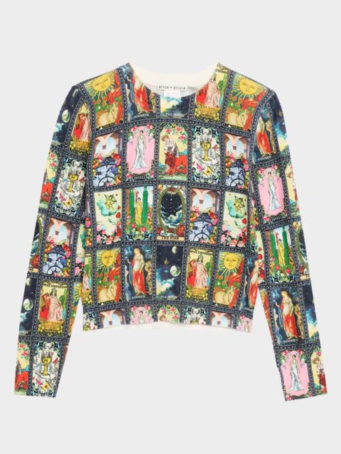 Carolee Tarot Printed Crewneck Sweater