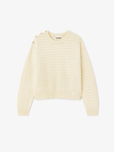 CREAM WOOL SWEATER
