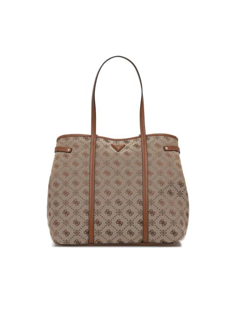 Neda 4G logo peony tote bag