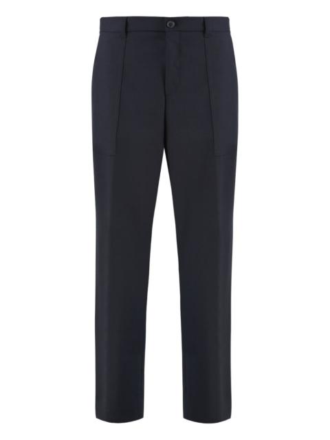 side-pocket wool trousers