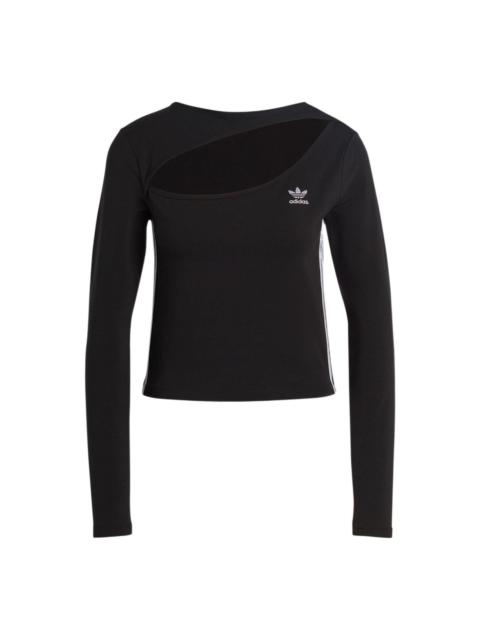 (WMNS) adidas originals Centre Stage Cutout Top Asia Sizing 'Black' II6085