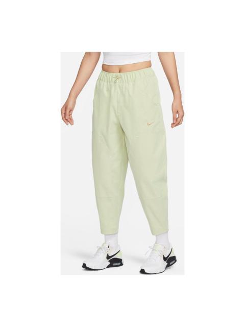(WMNS) Nike Solid Logo Woven Track Pants 'Green' HF6174-371