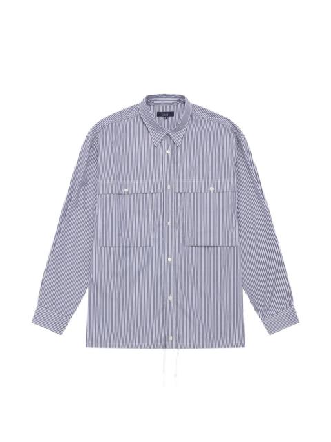 striped chest-pocket shirt