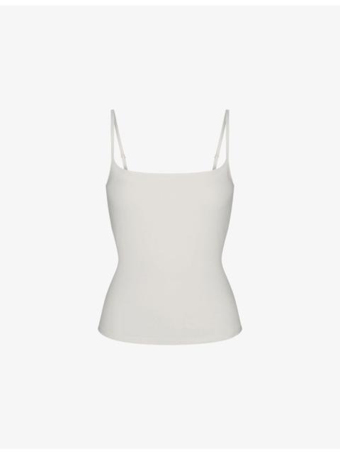 Scoop-Neck Ribbed Cotton-Jersey Camisole Top