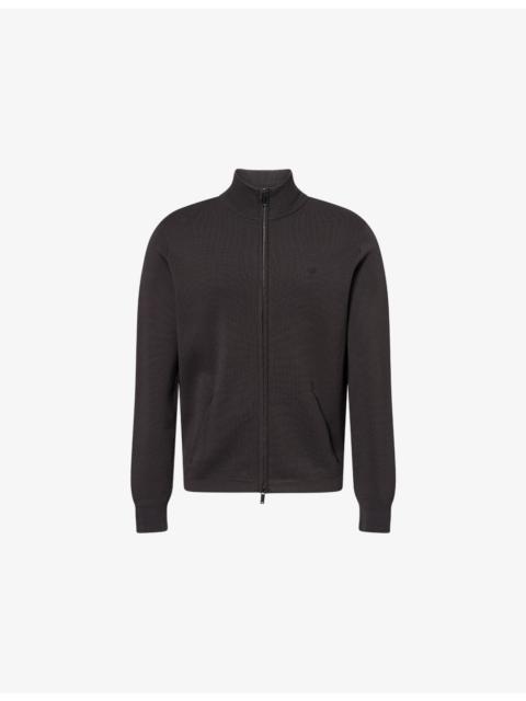 Icon Zip-Up Knitted Jumper