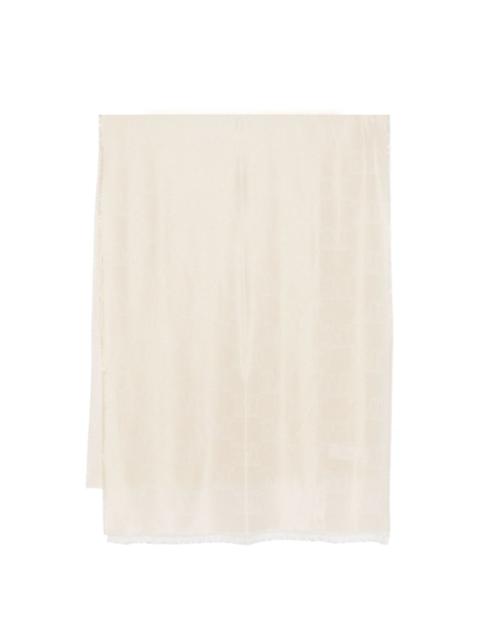 monogram-jacquard scarf