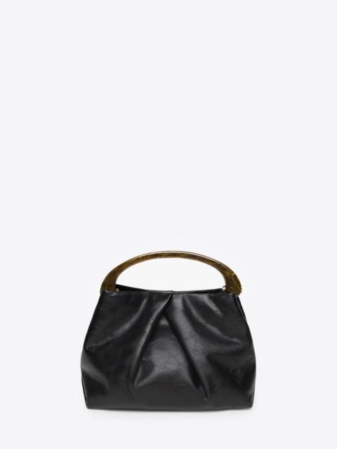 SMALL PLEATED LEATHER BAG