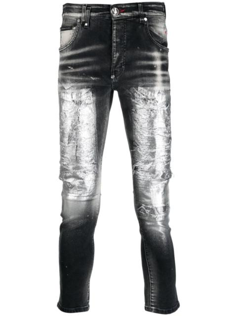 mid-rise skinny jeans