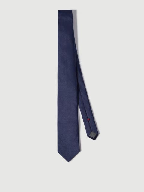 Textured silk twill tie