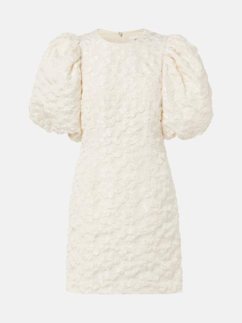 Bridal jacquard minidress