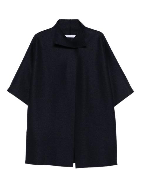 short-sleeve collared coat