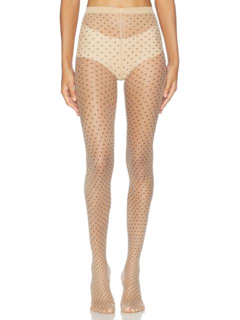 Multicolored Dot Tights