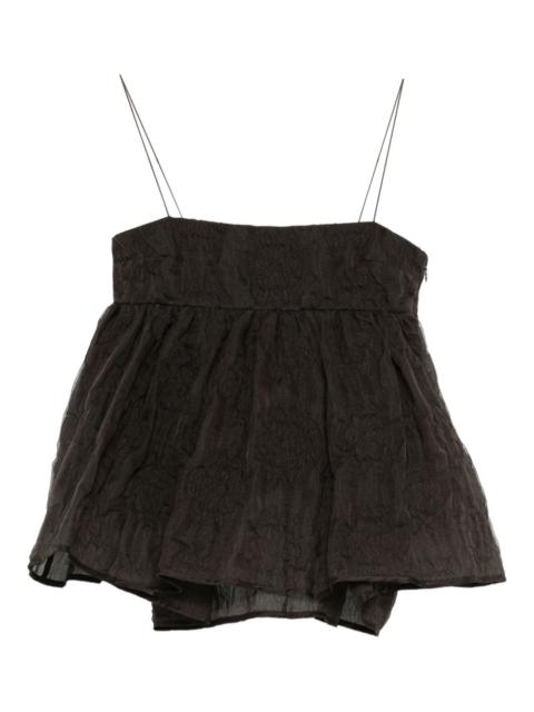 Veronica matelassé-effect tank top