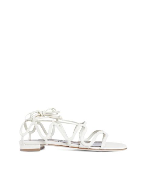 Fawdaflat lace-up leather sandals