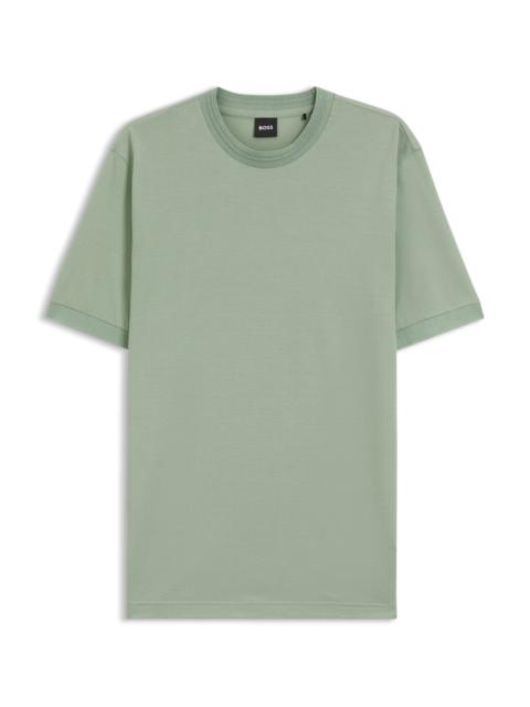 REGULAR-FIT T-SHIRT IN A MERCERISED COTTON BLEND