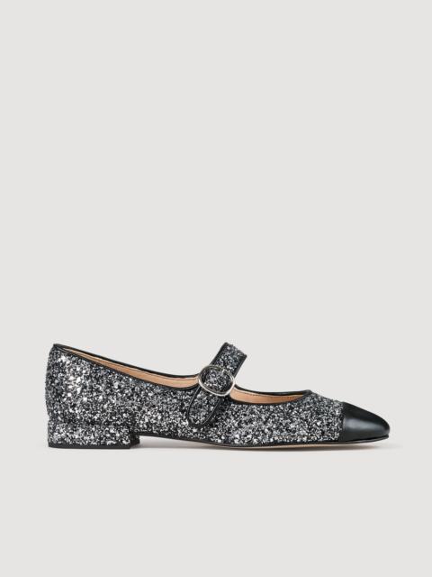 GLITTER BALLET FLATS