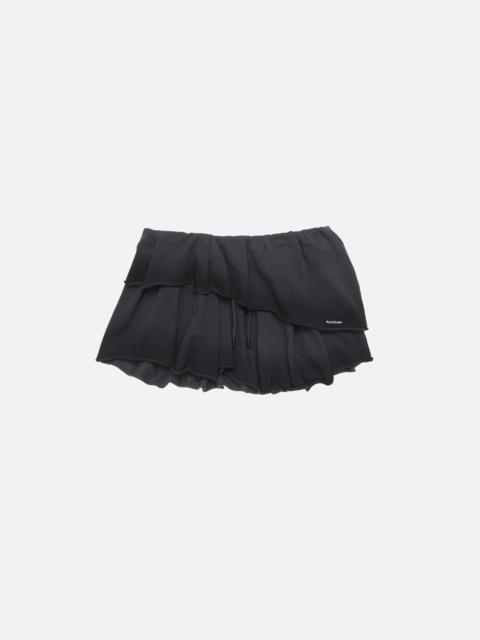Fleece mini skirt - Faded blue