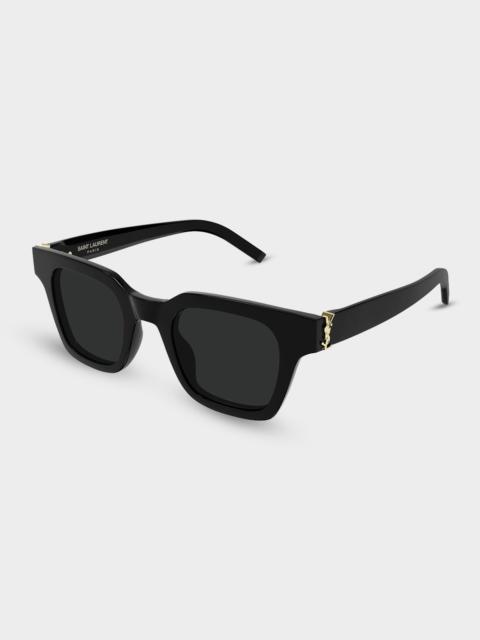 Corner Angle 47mm Rectangular Sunglasses
