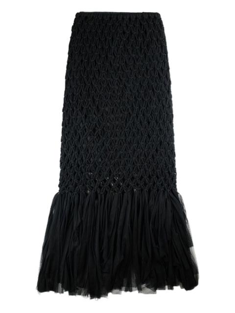 macramé maxi skirt