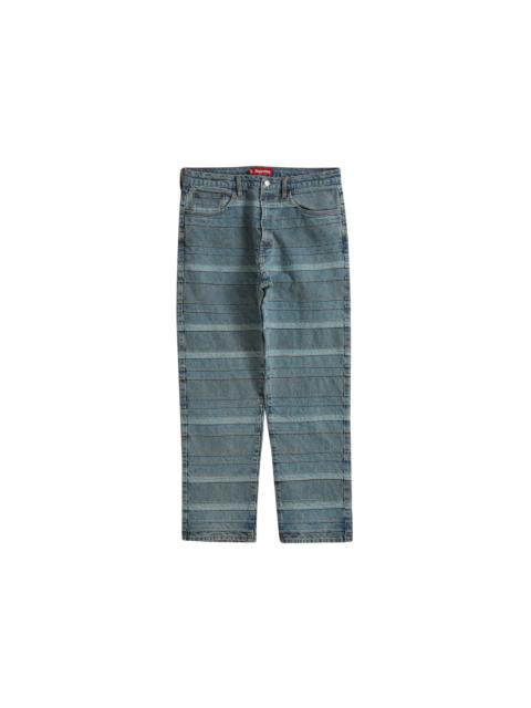 Supreme Layered Jean Washed Blue