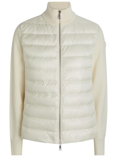 Moncler Padded Wool and Nylon Jacket