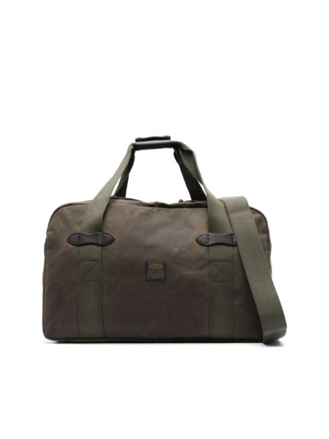 distressed-finish cotton holdall
