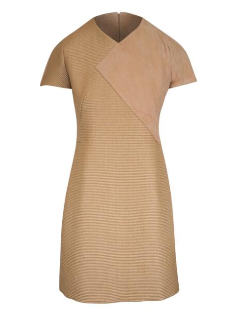 asymmetric-panel minidress