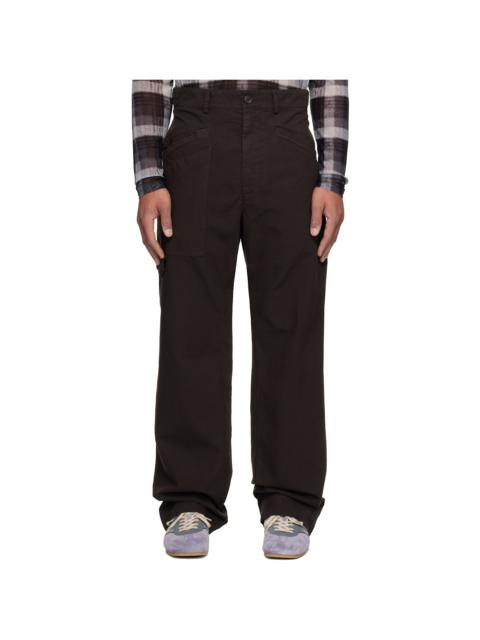 Brown Cotton Trousers