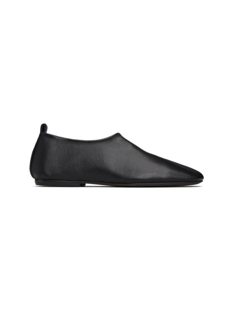 Black Square Toe Loafers