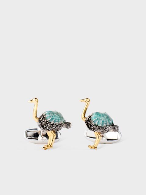 Multicolour 'Bird' Cufflinks