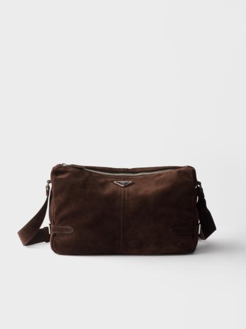 Suede shoulder bag