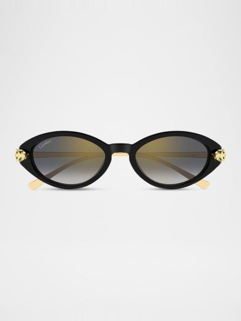 Panthère de Cartier 52mm Oval Sunglasses