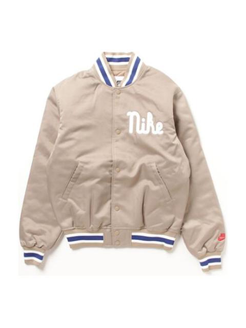 Nike Dugout Loose Satin Jacket Asia Sizing 'Khaki Sail' FQ7970-247