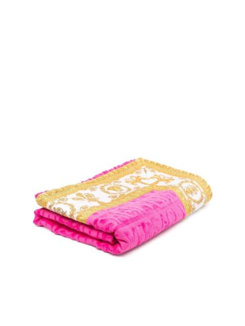 Baroque-print cotton towel