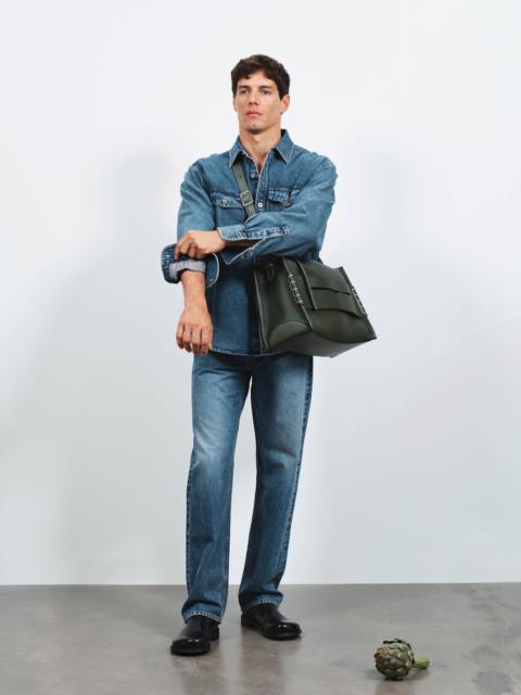 OVERSIZED SHIRT IN MID BLUE