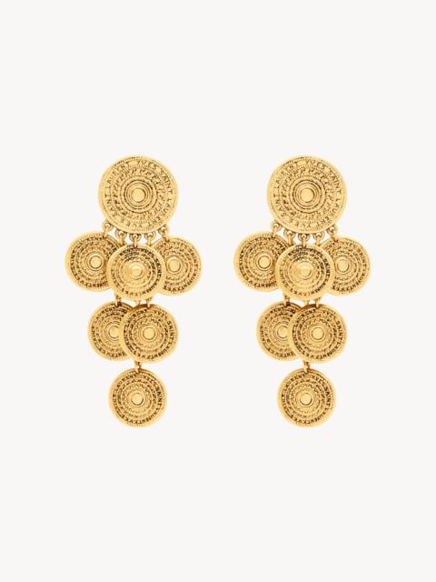 YVES SAINT LAURENT CHARM EARRINGS IN METAL