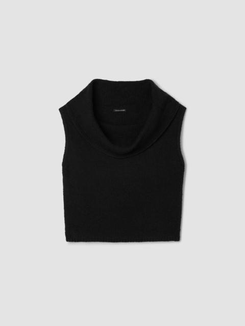 Peruvian Cotton Cloud Drape Neck Vest