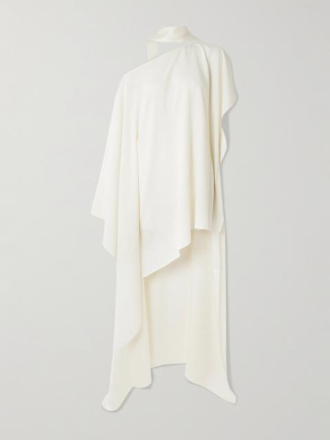 Trebbia Scarf-detailed One-shoulder Crepe-cady Kaftan